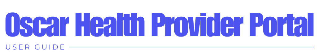 Oscar Health Provider Portal​